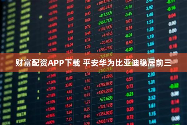 财富配资APP下载 平安华为比亚迪稳居前三