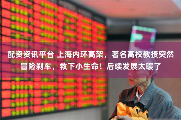 配资资讯平台 上海内环高架，著名高校教授突然冒险刹车，救下小生命！后续发展太暖了