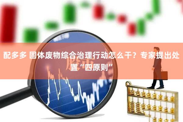 配多多 固体废物综合治理行动怎么干？专家提出处置“四原则”