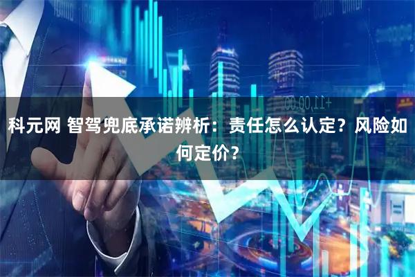 科元网 智驾兜底承诺辨析：责任怎么认定？风险如何定价？